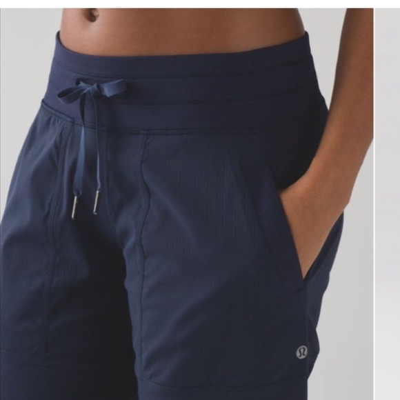 Lululemon Athletica Dance Studio Pants Unlined Navy Blue Size 10 - Picture 3 of 12